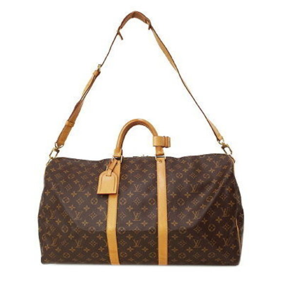 Louis Vuitton Monogram Keepall Bandouliere Travel Boston Bag - Picture 1 of 8